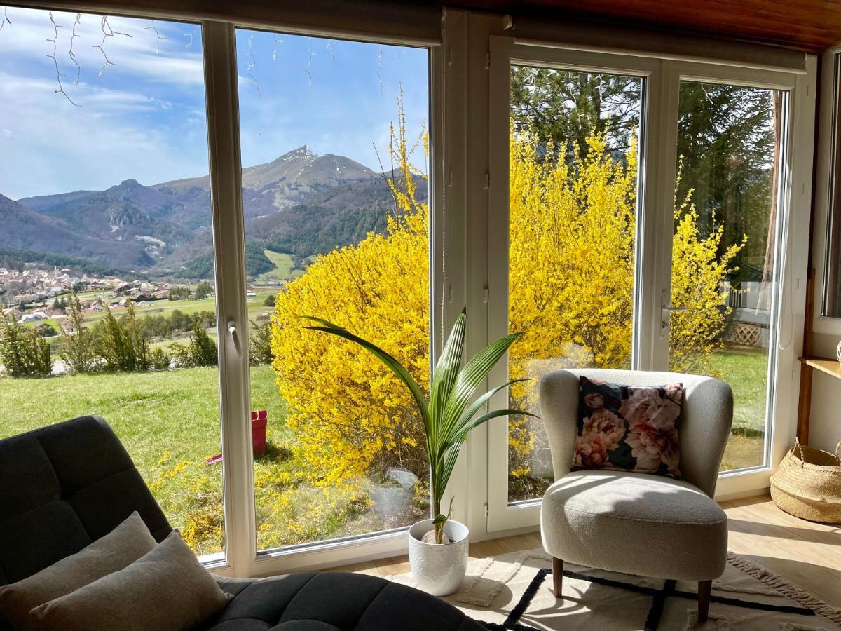 Chalet entier avec vue imprenable sur le village et la montagne Lus-la-Croix-Haute Extérieur photo