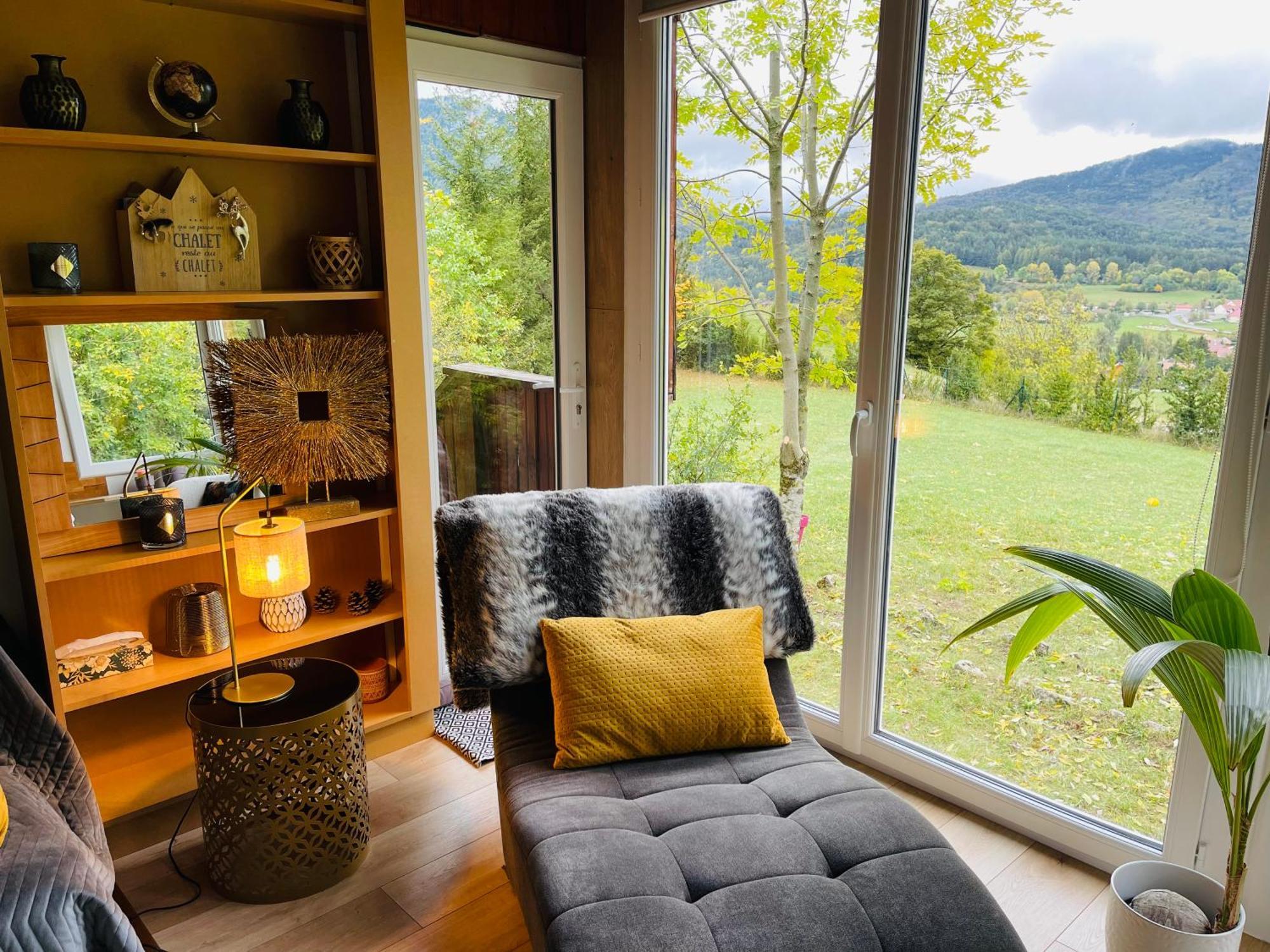 Chalet entier avec vue imprenable sur le village et la montagne Lus-la-Croix-Haute Extérieur photo